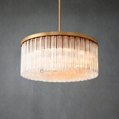 Crelo Round Murano Glass Chandelier 48" - Zelno