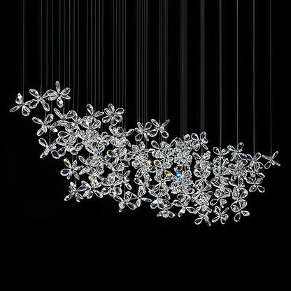 Cross Star Flower Crystal Chandelier - Zelno Lighting