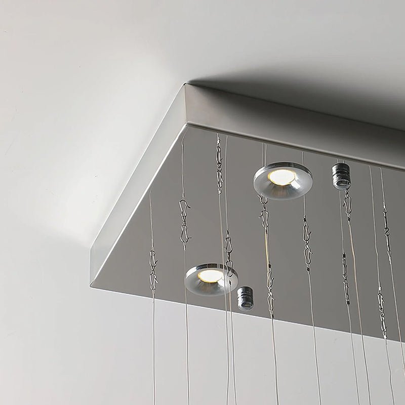 Cross Star Flower Crystal Chandelier - Zelno Lighting