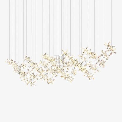 Cross Star Flower Crystal Chandelier - Zelno Lighting