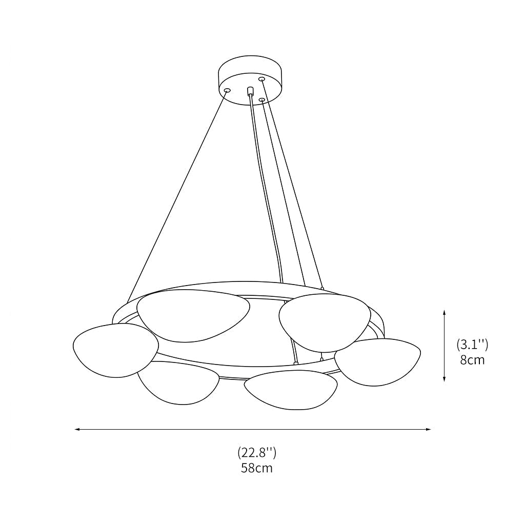 Crown Alabaster Chandelier - Zelno
