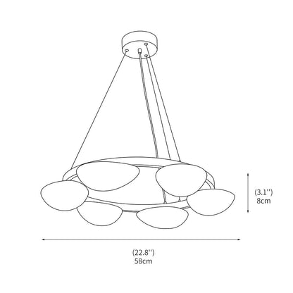 Crown Alabaster Chandelier - Zelno