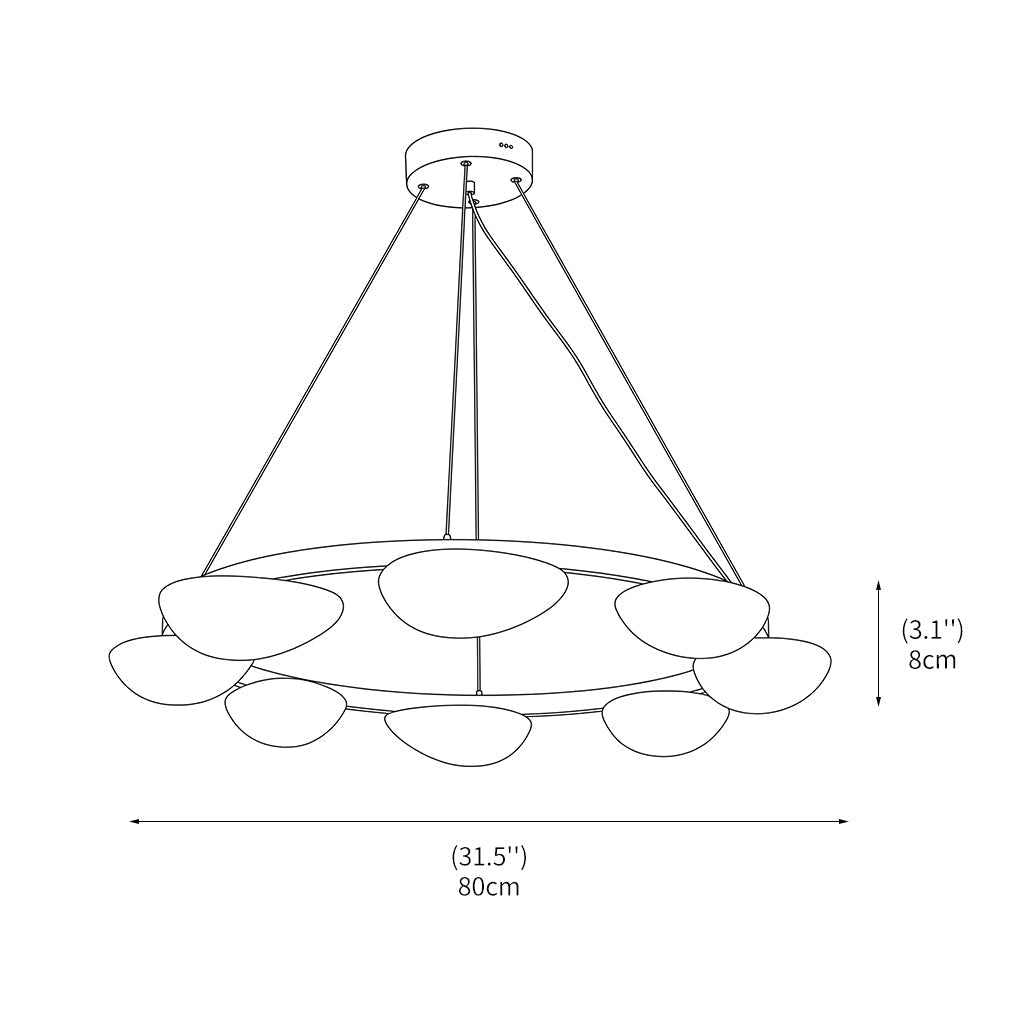 Crown Alabaster Chandelier - Zelno