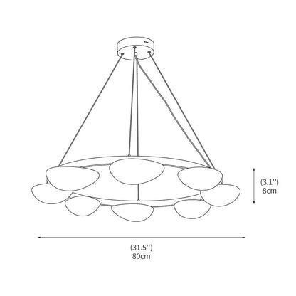 Crown Alabaster Chandelier - Zelno