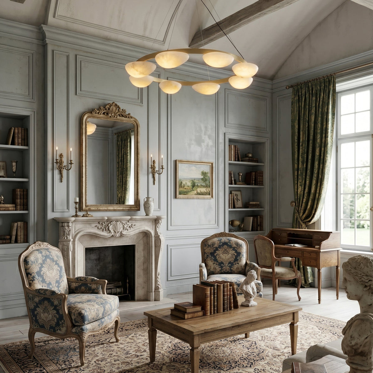 Crown Alabaster Chandelier - Zelno