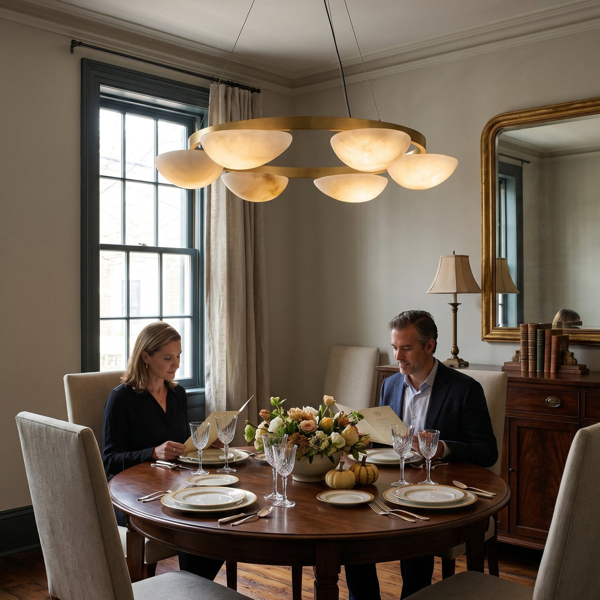 Crown Alabaster Chandelier - Zelno