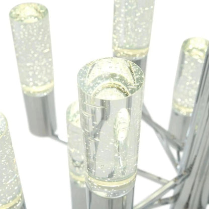 Crystal Cylinders Chandelier 16 Lights Dimmable - Zelno Lighting