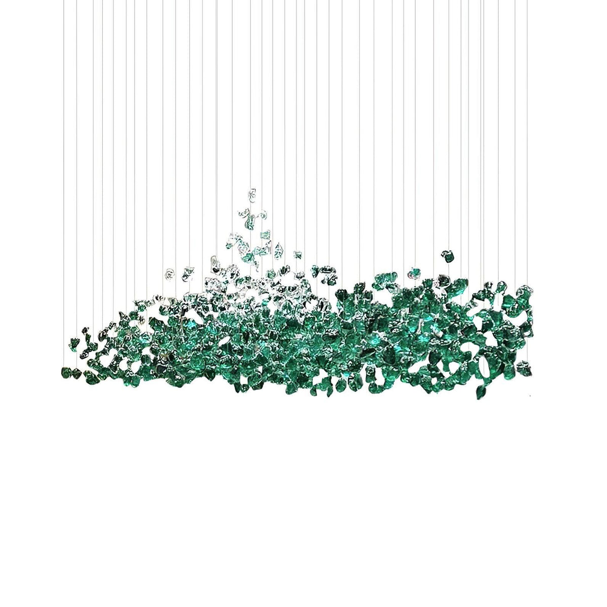 Crystal Stone Crystal Spiral Chandelier - Zelno Lighting
