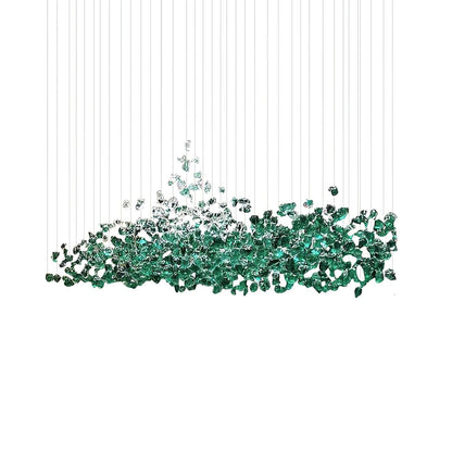 Crystal Stone Crystal Spiral Chandelier - Zelno Lighting