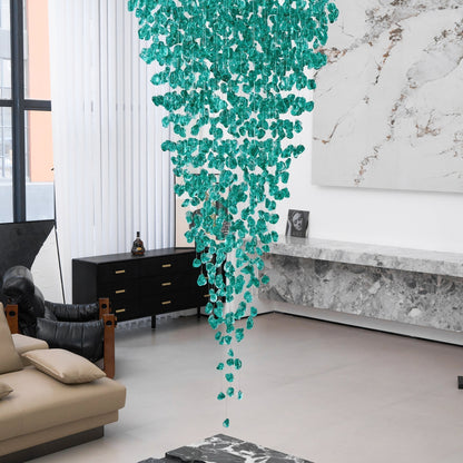 Crystal Stone Crystal Spiral Chandelier - Zelno Lighting