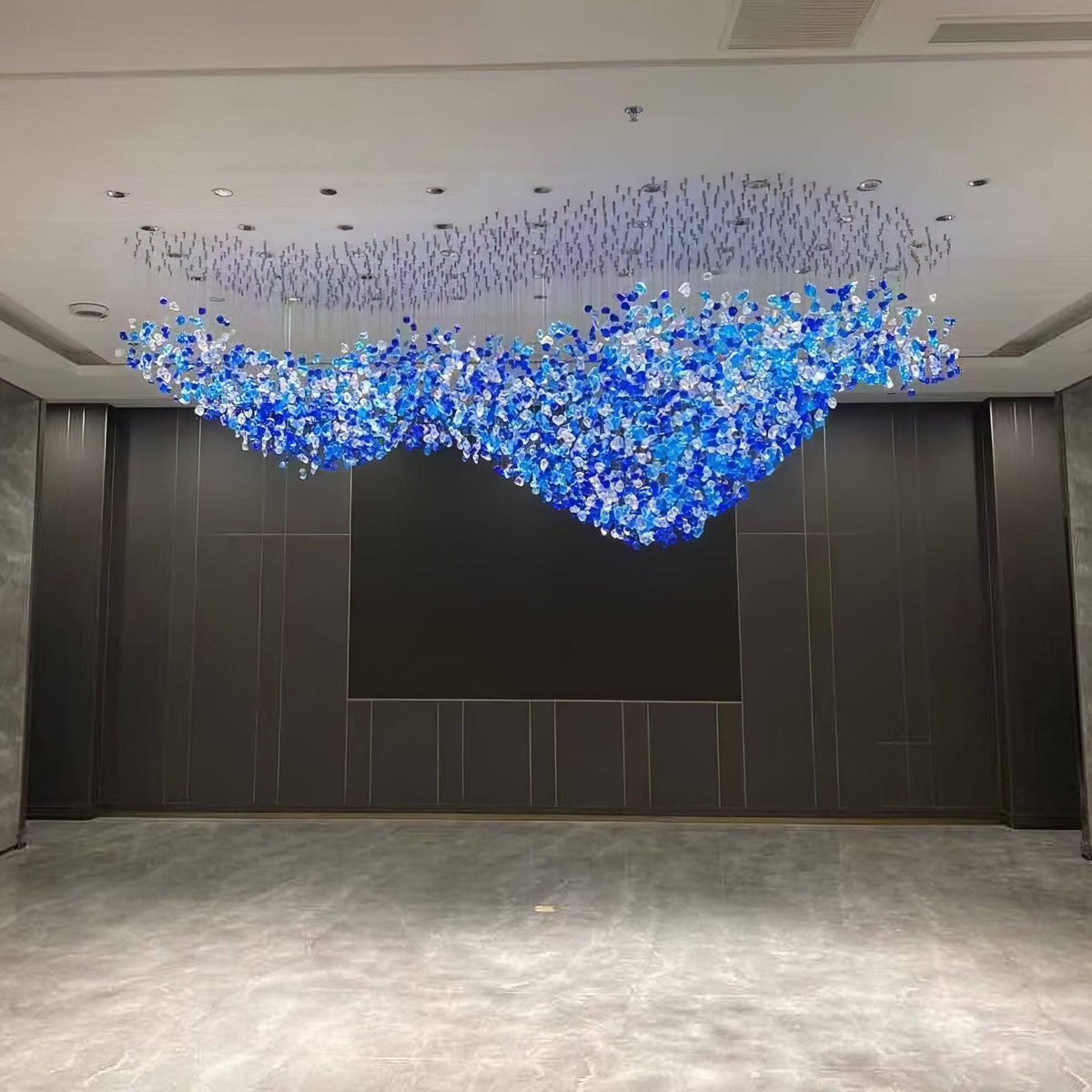 Crystal Stone Crystal Spiral Chandelier - Zelno Lighting