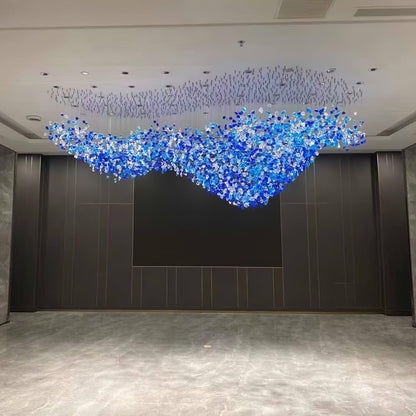 Crystal Stone Crystal Spiral Chandelier - Zelno Lighting