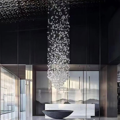 Crystal Stone Crystal Spiral Chandelier - Zelno Lighting