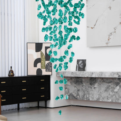 Crystal Stone Crystal Spiral Chandelier - Zelno Lighting