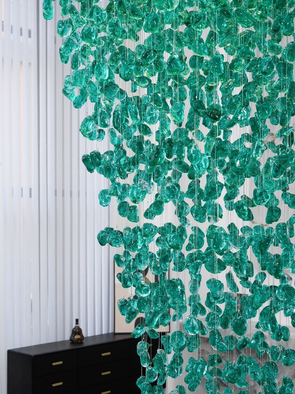 Crystal Stone Crystal Spiral Chandelier - Zelno Lighting