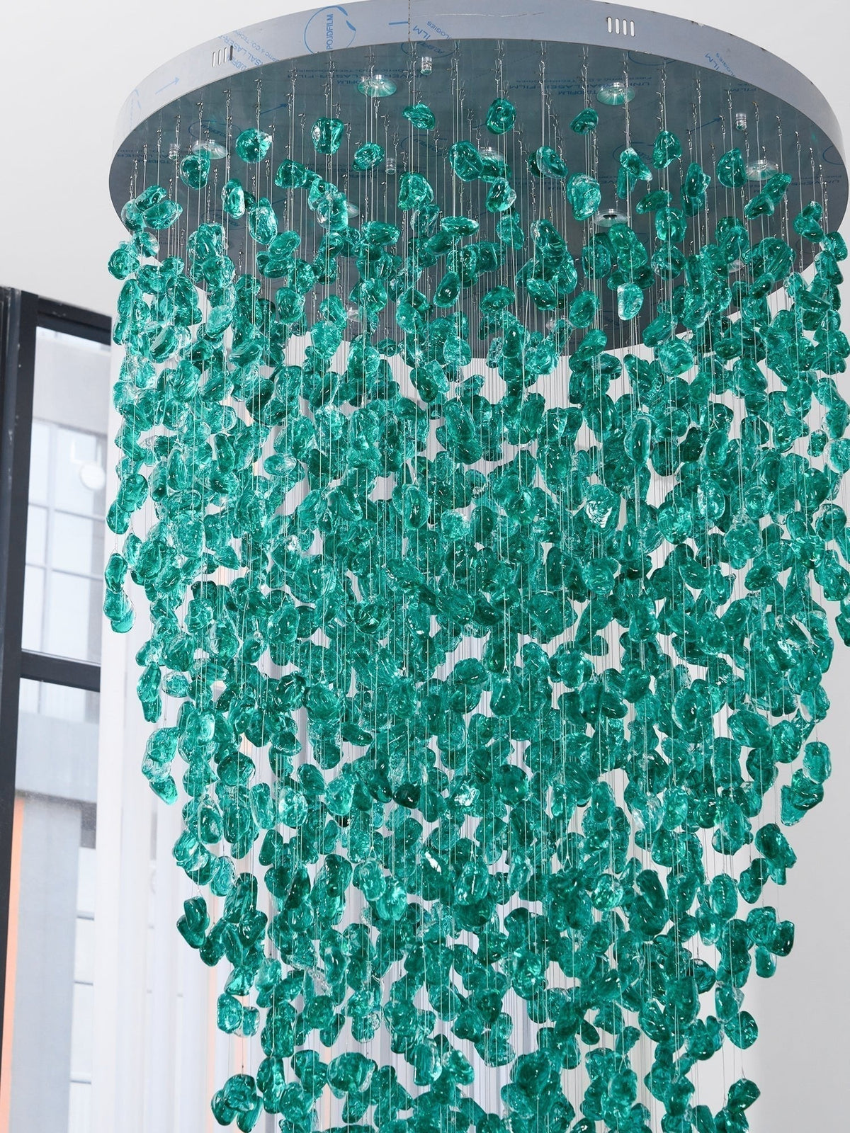 Crystal Stone Crystal Spiral Chandelier - Zelno Lighting