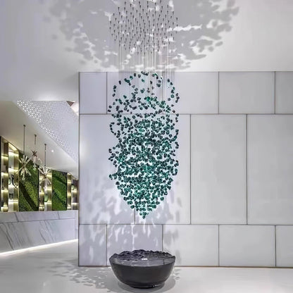 Crystal Stone Crystal Spiral Chandelier - Zelno Lighting