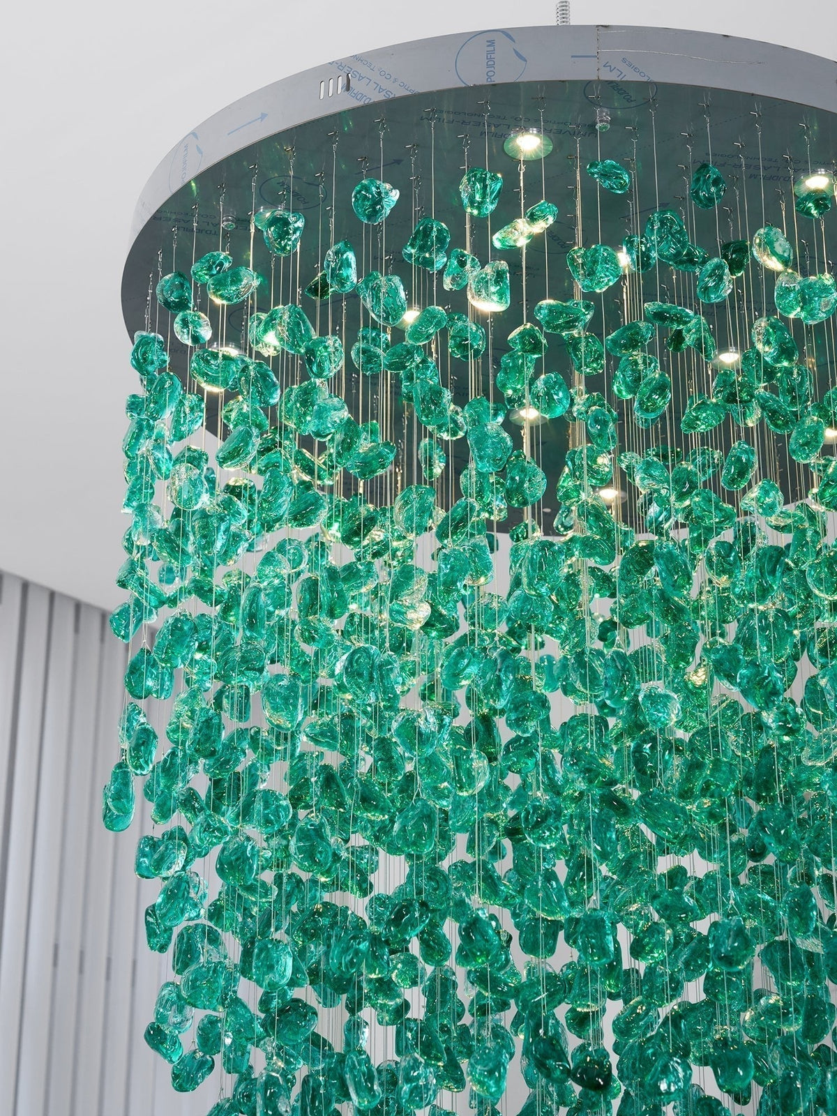 Crystal Stone Crystal Spiral Chandelier - Zelno Lighting