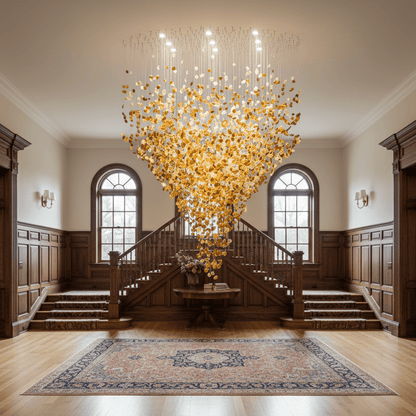 Crystal Stone Crystal Spiral Chandelier - Zelno Lighting