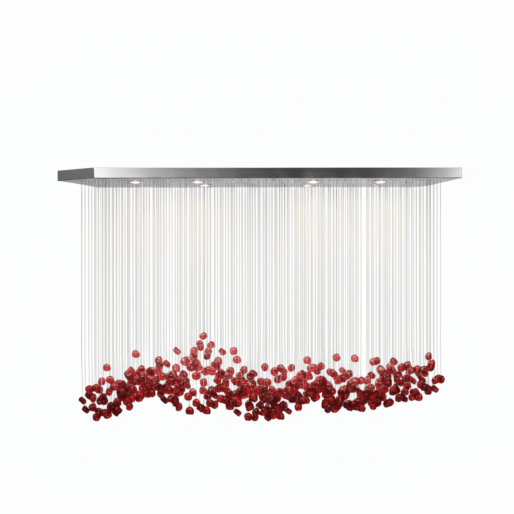 Crystal Stone Crystal Spiral Chandelier - Zelno Lighting