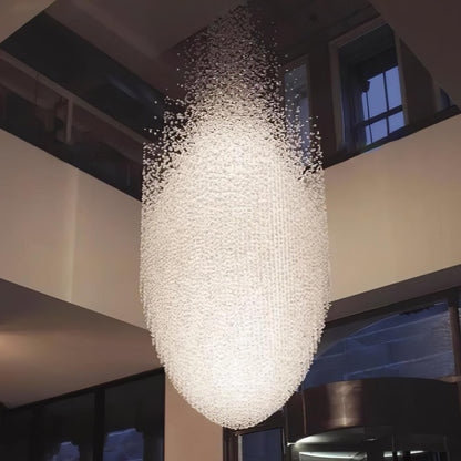 Crystal Stone Crystal Spiral Chandelier - Zelno Lighting