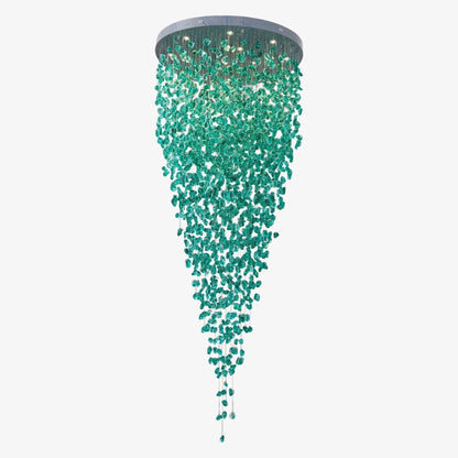 Crystal Stone Crystal Spiral Chandelier - Zelno Lighting