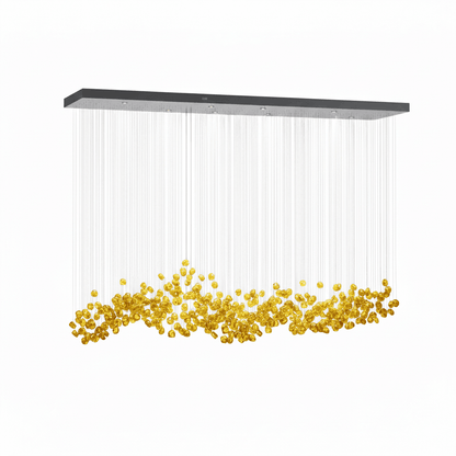 Crystal Stone Crystal Spiral Chandelier - Zelno Lighting