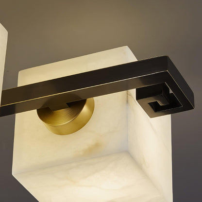 Cubist Alabaster Cluster Ceiling Lamp - Zelno Lighting
