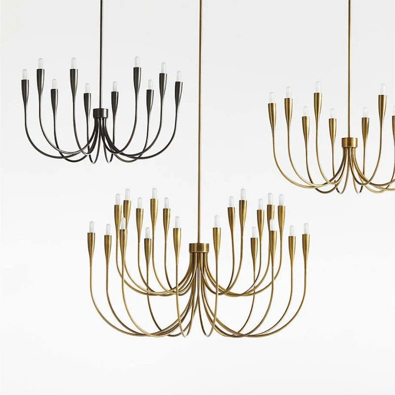 Curve Candelabra Chandelier - Zelno