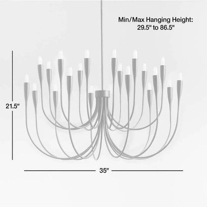 Curve Candelabra Chandelier - Zelno