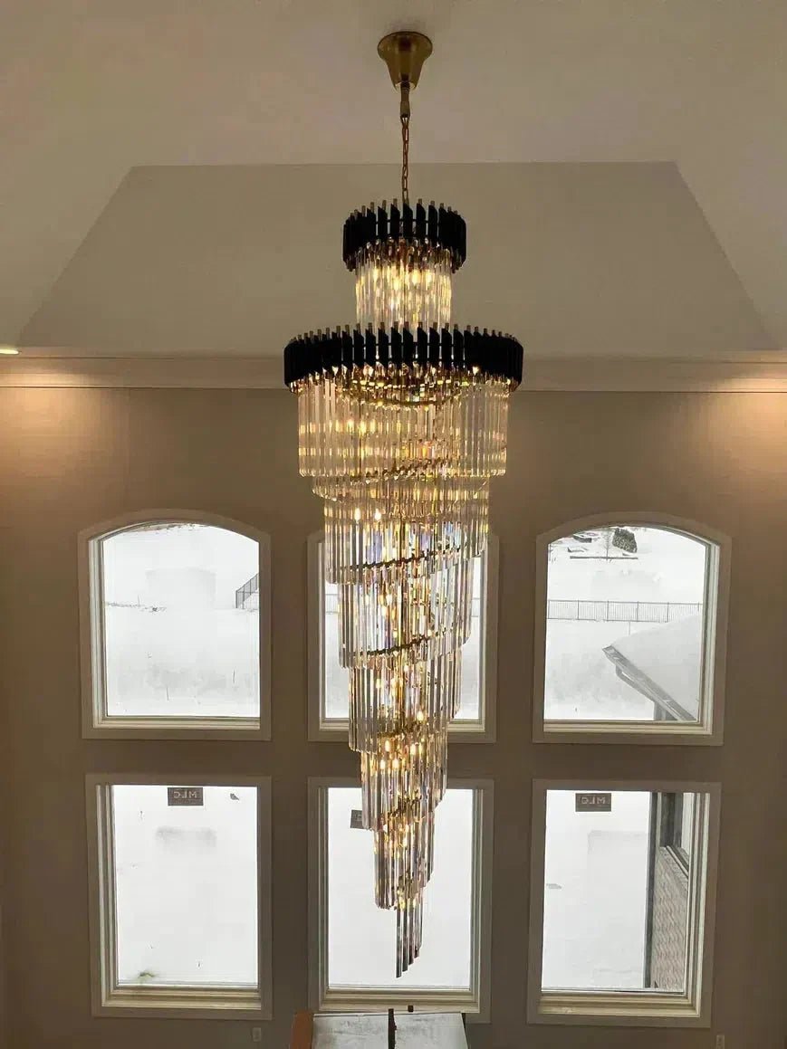 Cyrus Multiple Tier Crystal Chandelier - Zelno