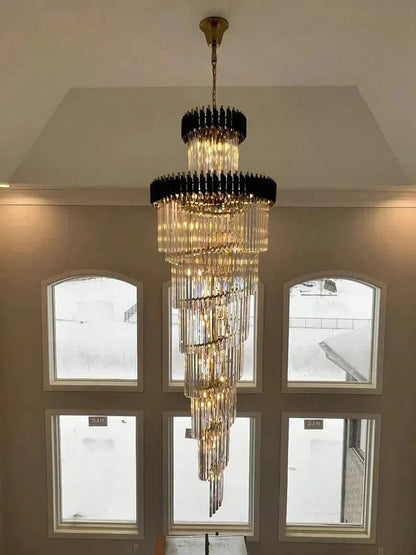 Cyrus Multiple Tier Crystal Chandelier - Zelno