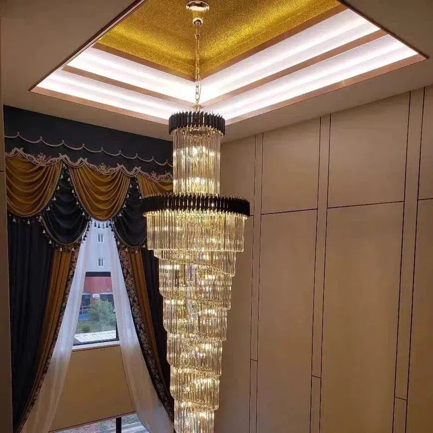 Cyrus Multiple Tier Crystal Chandelier - Zelno