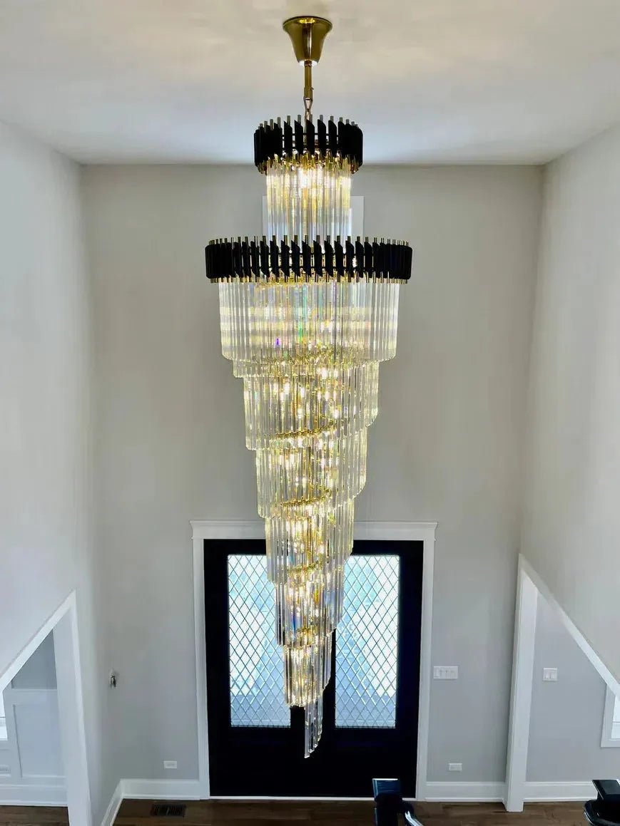 Cyrus Multiple Tier Crystal Chandelier - Zelno