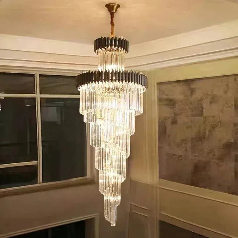 Cyrus Multiple Tier Crystal Chandelier - Zelno