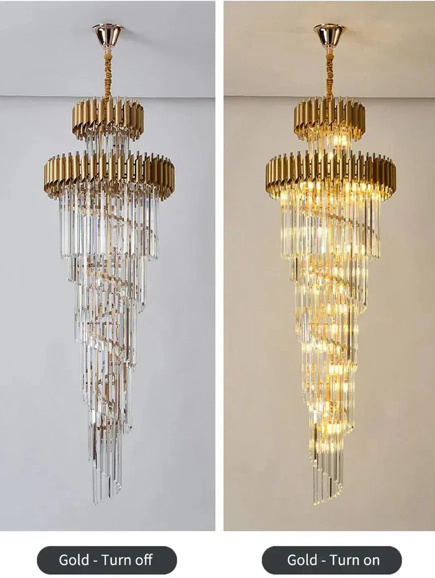 Cyrus Multiple Tier Crystal Chandelier - Zelno