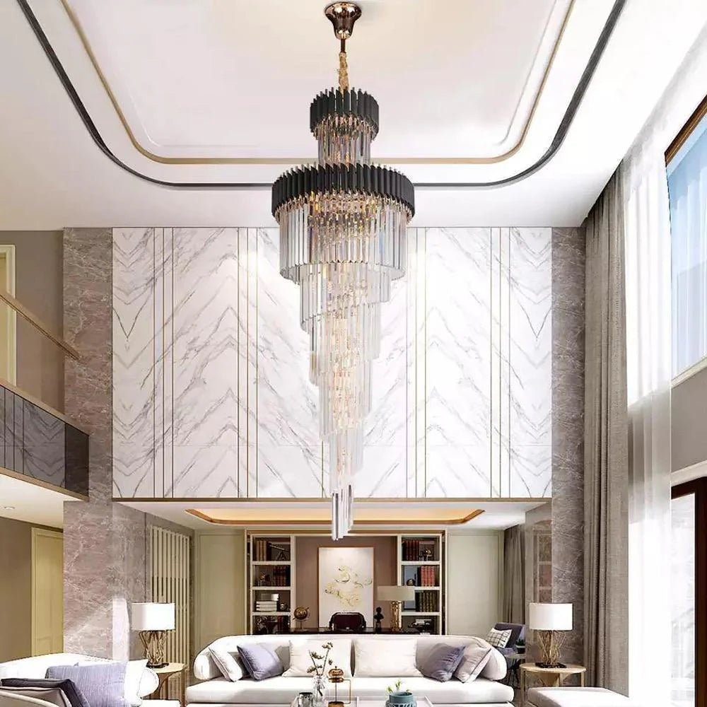 Cyrus Multiple Tier Crystal Chandelier - Zelno