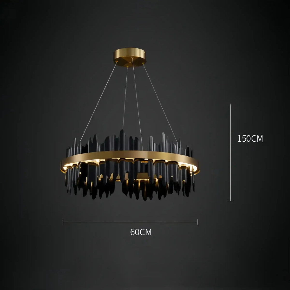 Dahlia Modern Ring Chandelier - Zelno Lighting