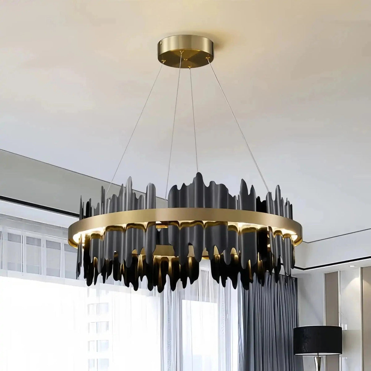 Dahlia Modern Ring Chandelier - Zelno Lighting