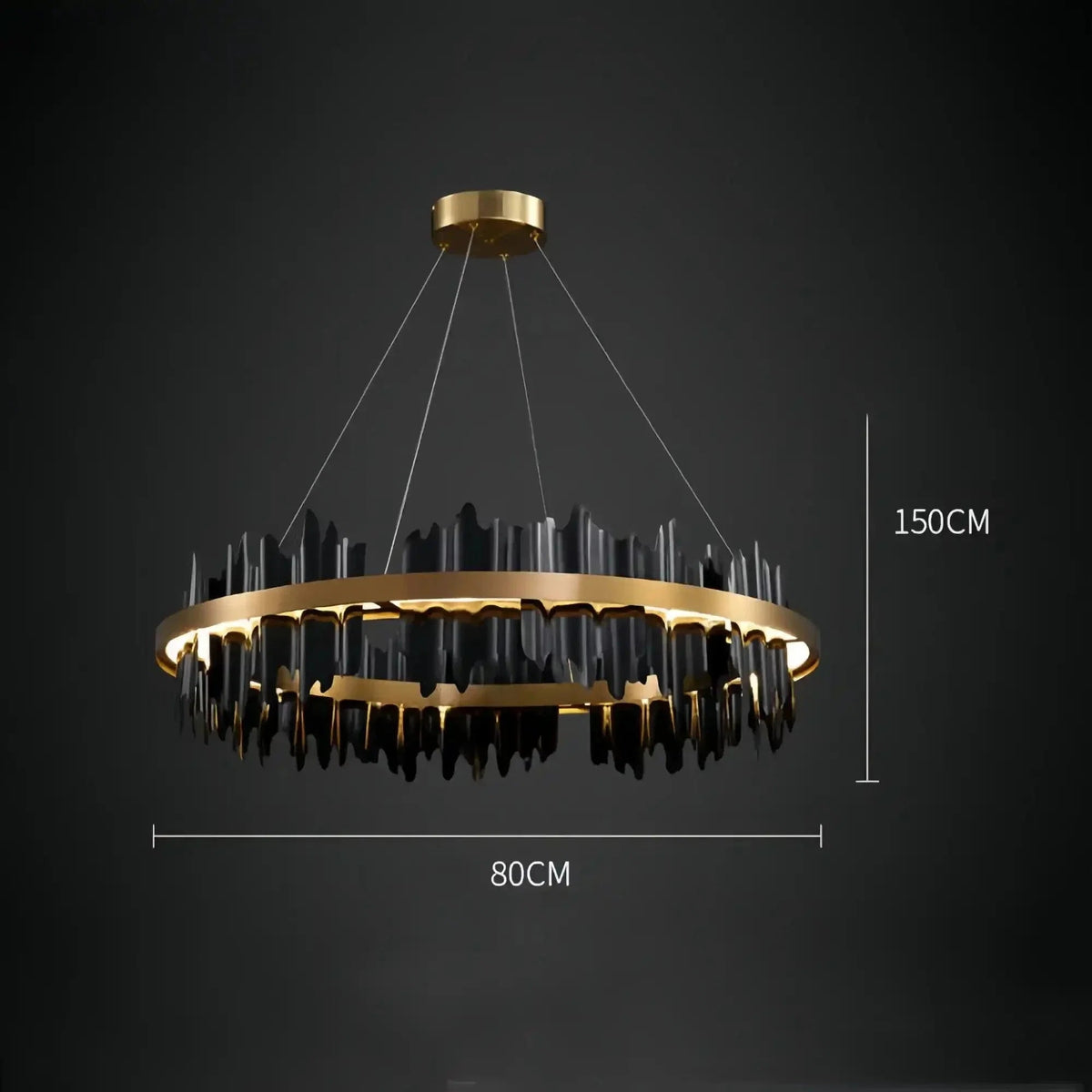 Dahlia Modern Ring Chandelier - Zelno Lighting