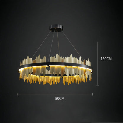 Dahlia Modern Ring Chandelier - Zelno Lighting