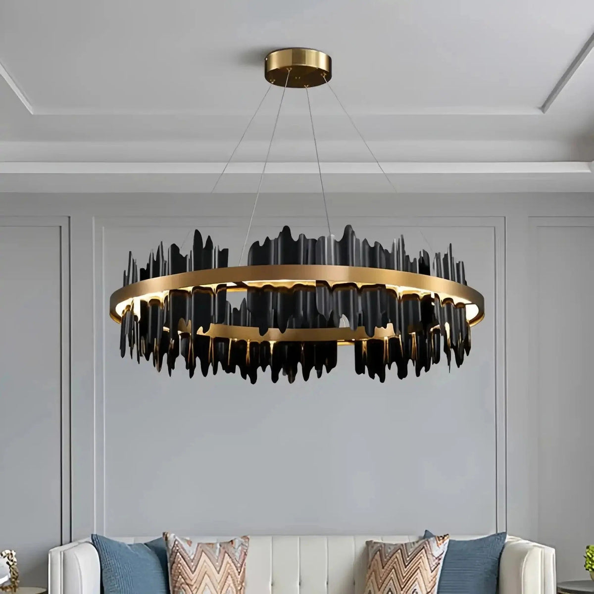 Dahlia Modern Ring Chandelier - Zelno Lighting