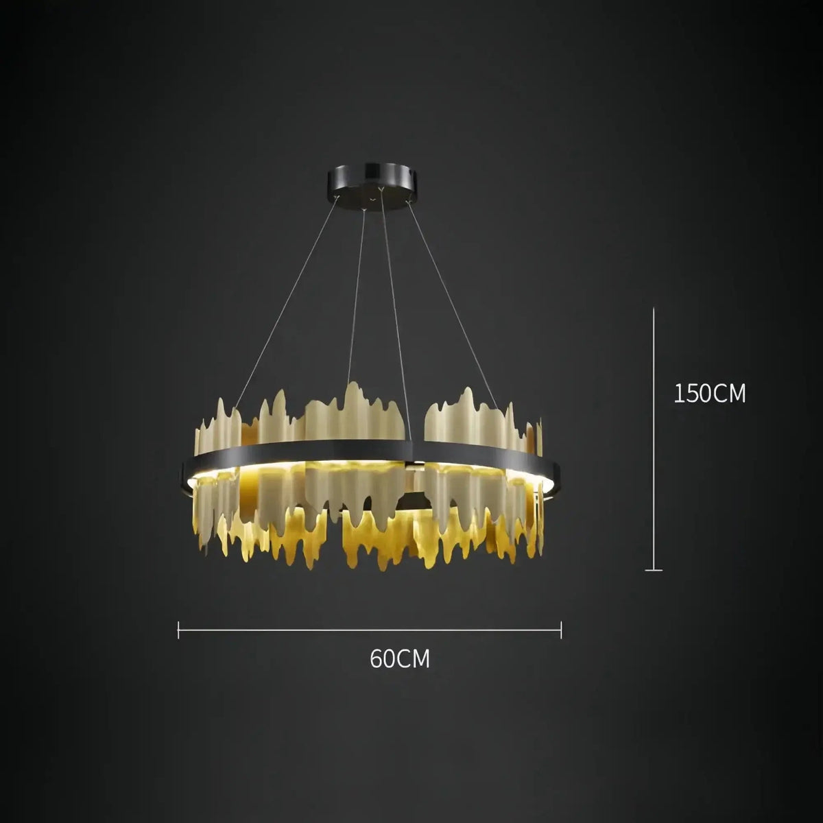 Dahlia Modern Ring Chandelier - Zelno Lighting