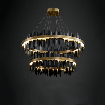 Dahlia Multiple Tier Round Chandelier - Zelno Lighting