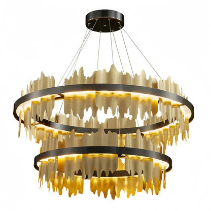 Dahlia Multiple Tier Round Chandelier - Zelno Lighting