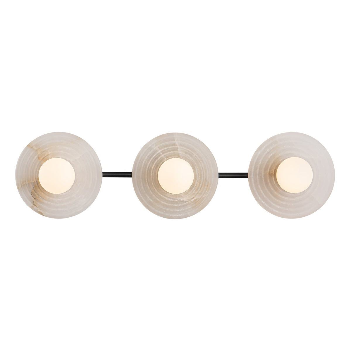 Dahlia Triple Alabaster Wall Sconce - Zelno Lighting