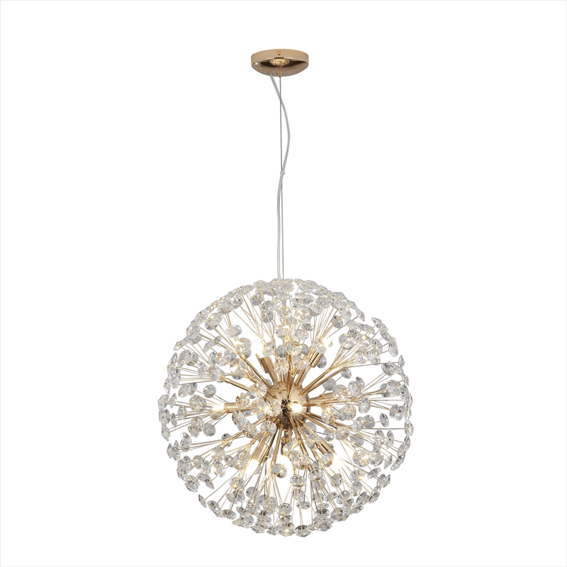 Dandelion Spherical Crystal Pendant Light - Zelno Lighting