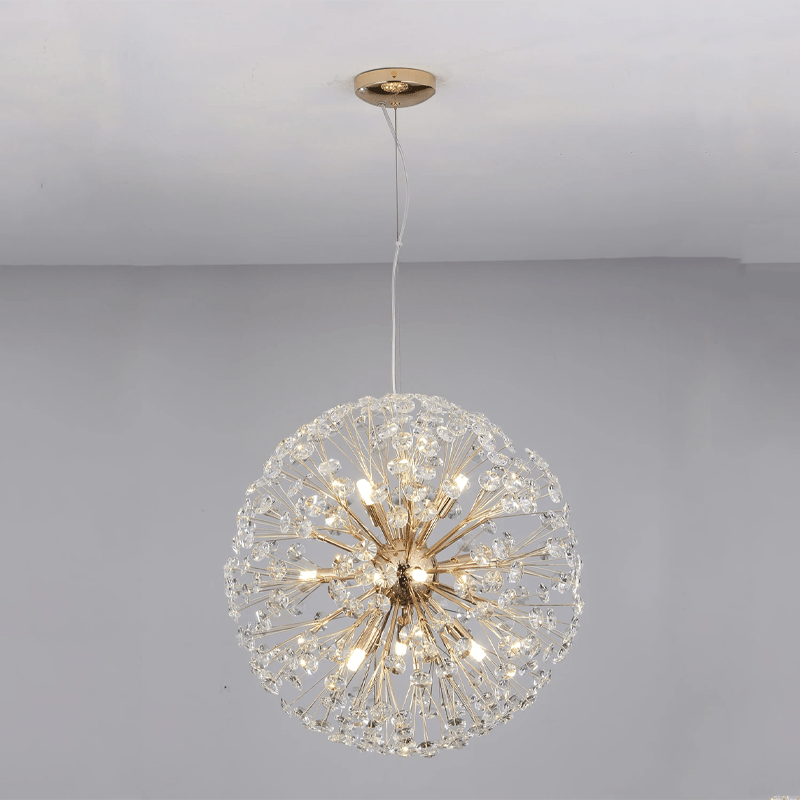 Dandelion Spherical Crystal Pendant Light - Zelno Lighting