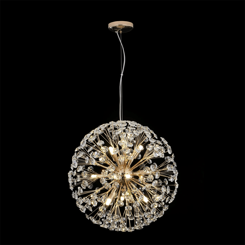 Dandelion Spherical Crystal Pendant Light - Zelno Lighting