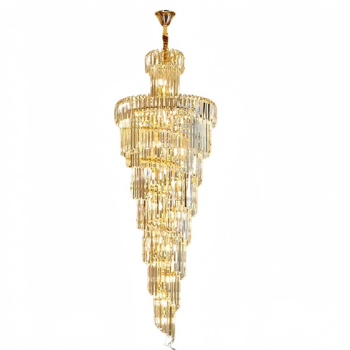 Danilo Multiple Tier Crystal Chandelier - Zelno Lighting